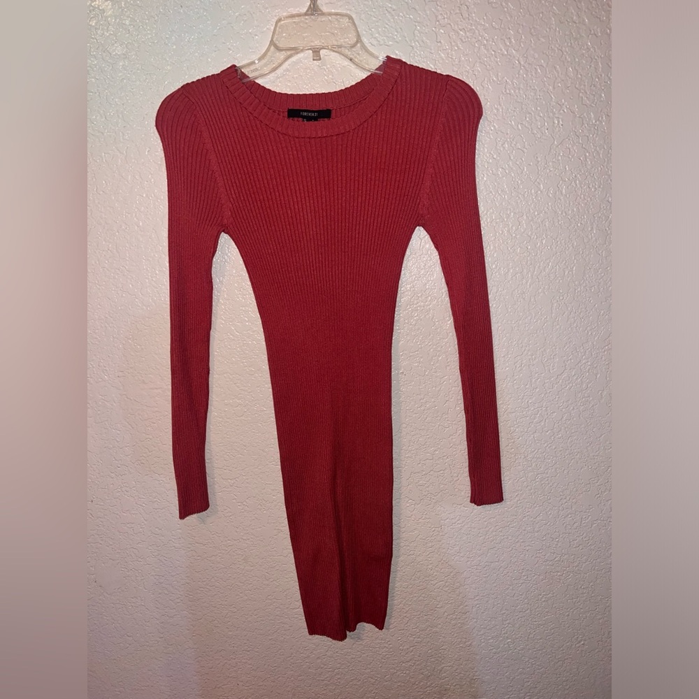 NWT Forever 21 Long Sleeve Knit Mini Dress
